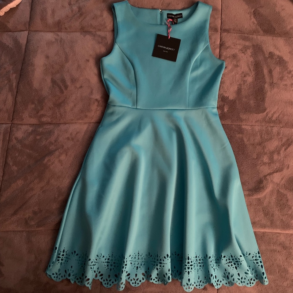 Cynthia Rowley beautiful teal dress